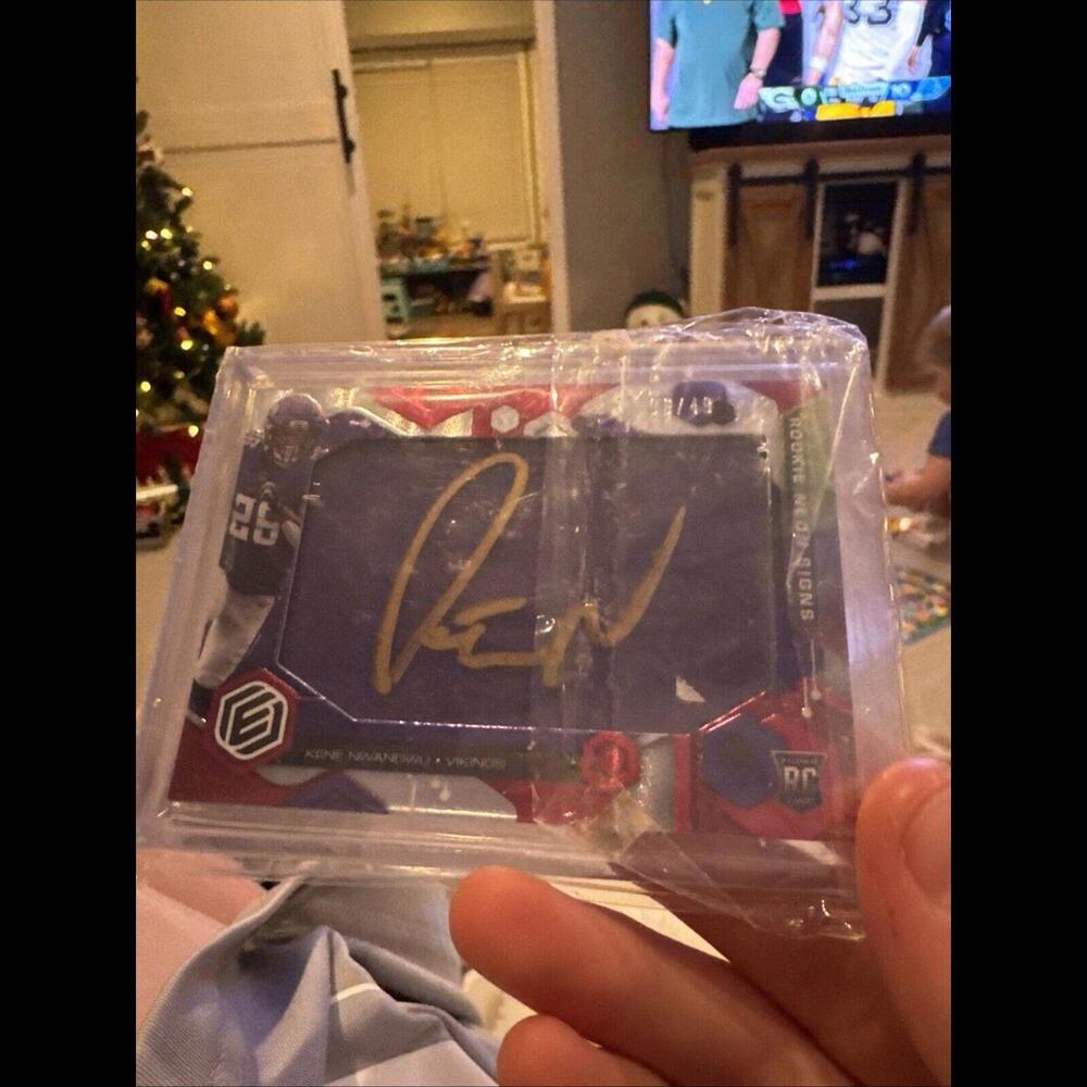 Kene Nwangwu Rookie Neon Signs Auto Jets/Vikings